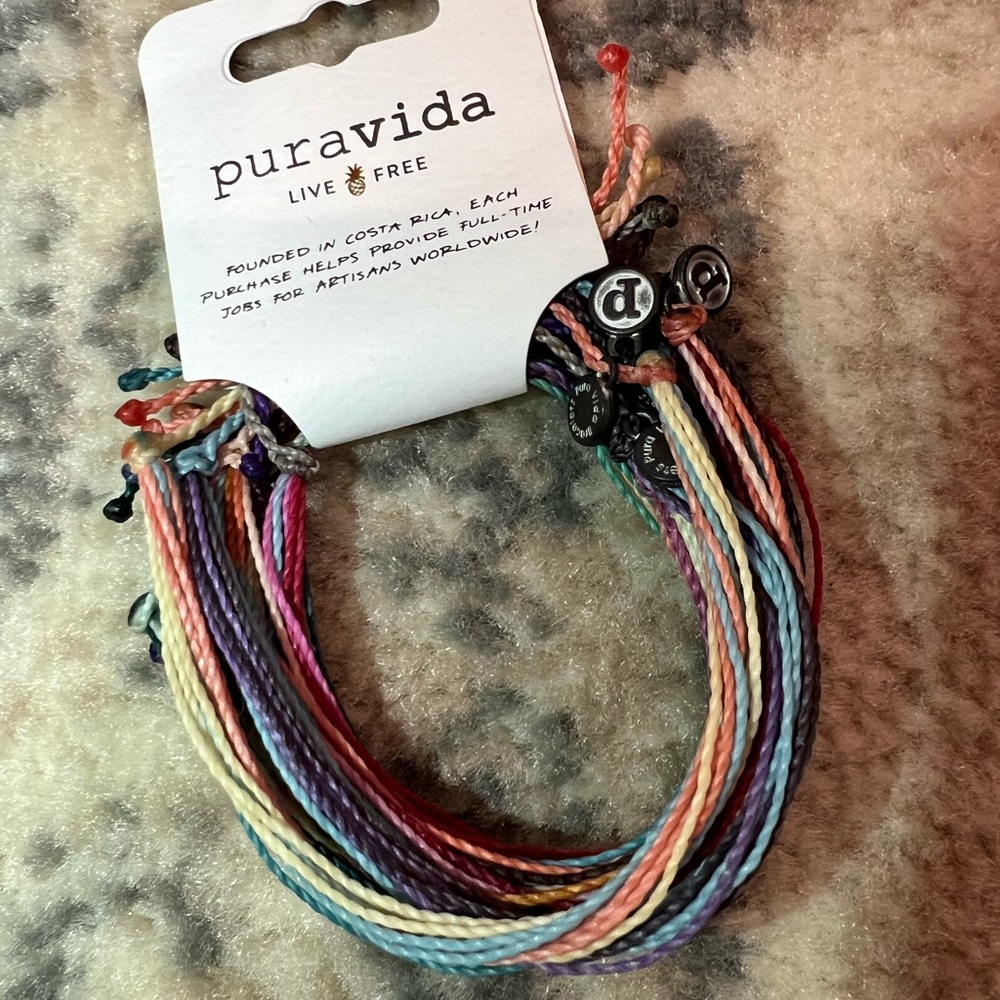 Pura Vida multi color rainbow bracelet